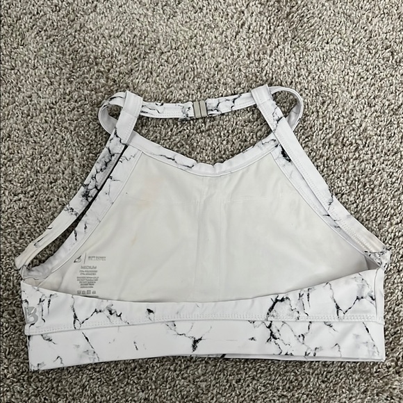Marble Print Sports Bra - Picture 2 of 3
